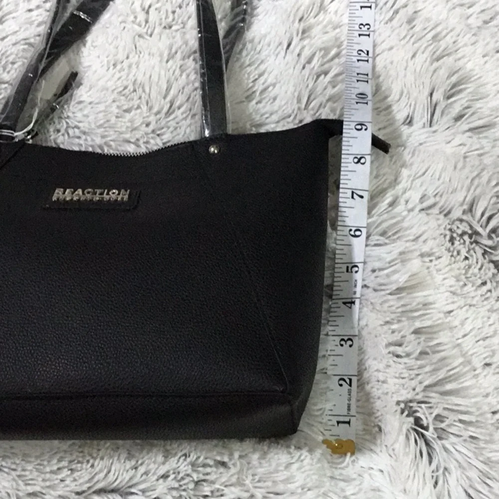 Kenneth Cole Reaction Premstar Double Handle Tote Black New with tags - Picture 12 of 12